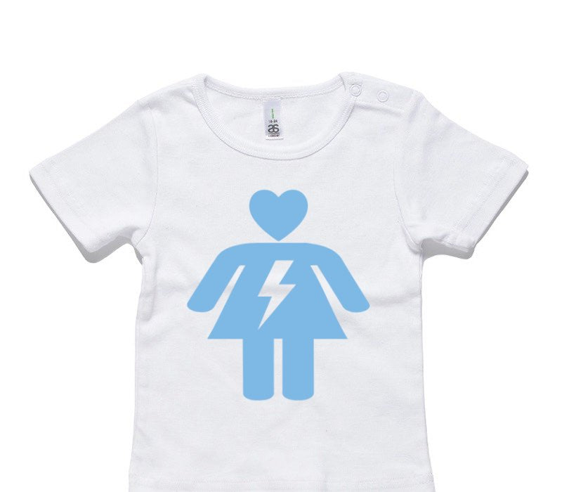 Custom AS Colour White Baby T-Shirt