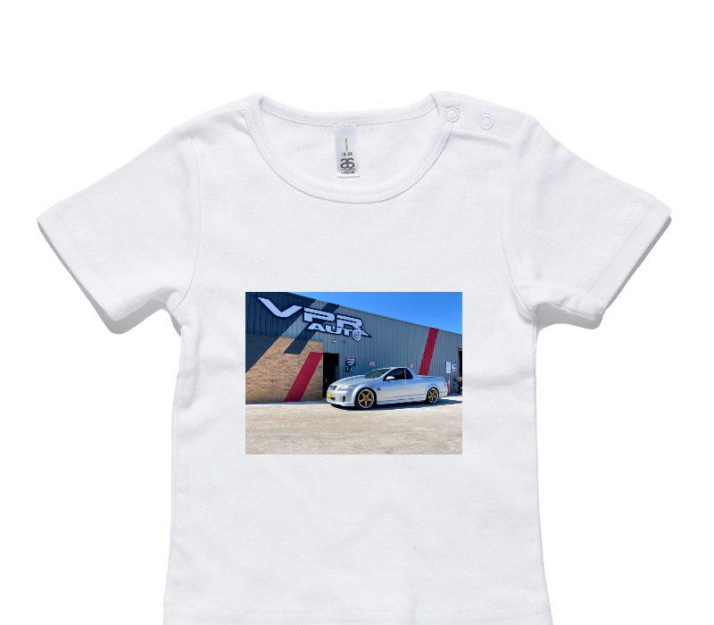 Custom AS Colour White Baby T-Shirt