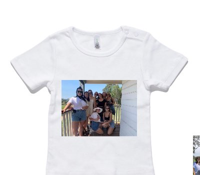 Custom AS Colour White Baby T-Shirt
