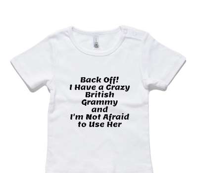 Custom AS Colour White Baby T-Shirt