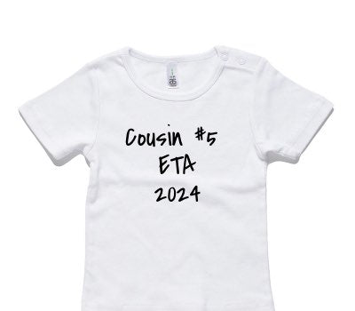 Custom AS Colour White Baby T-Shirt