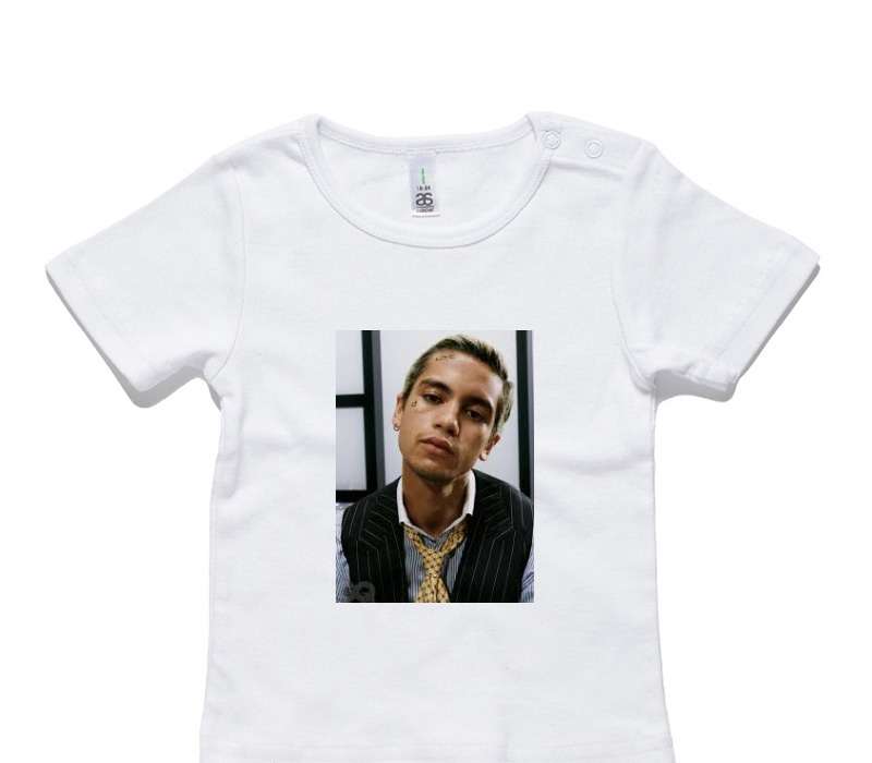 Custom AS Colour White Baby T-Shirt
