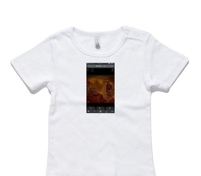 Custom AS Colour White Baby T-Shirt