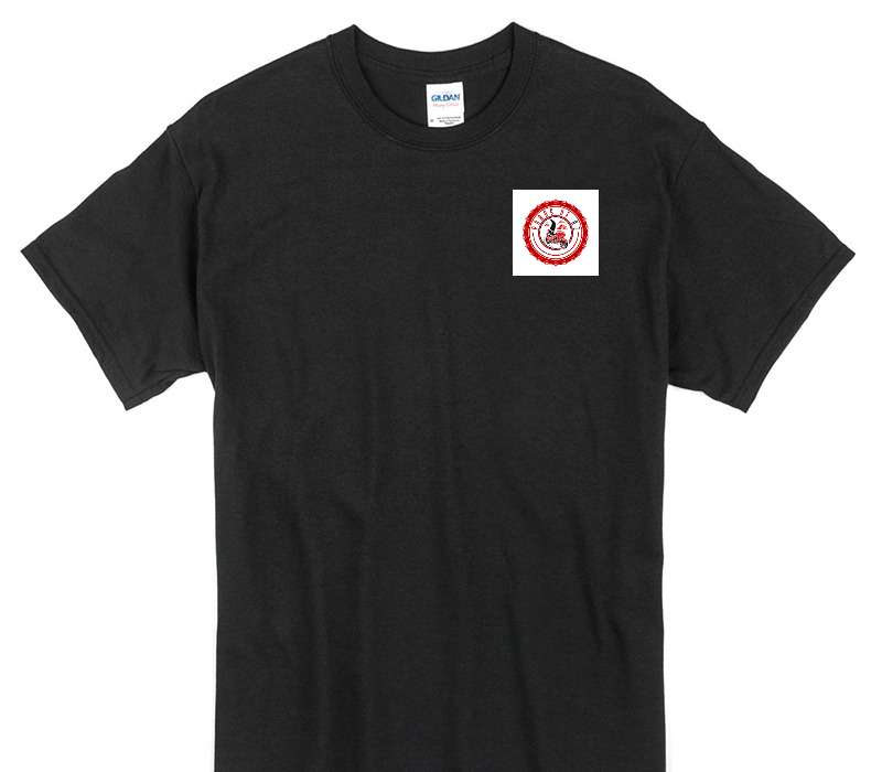 Custom Gildan 100% Cotton Black T-Shirt