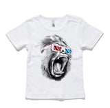 3D Gorilla 100% Cotton Baby T-Shirt