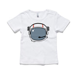 Astronaut Helmet 100% Cotton Baby T-Shirt
