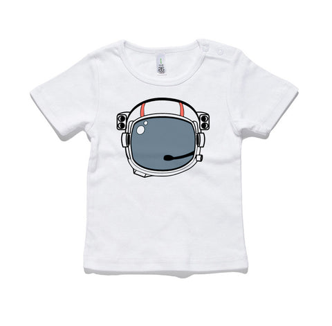 Astronaut Helmet 100% Cotton Baby T-Shirt