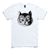 Cheshire Cat White 100% Cotton T-Shirt