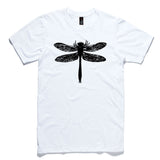 Dragonfly White 100% Cotton T-Shirt
