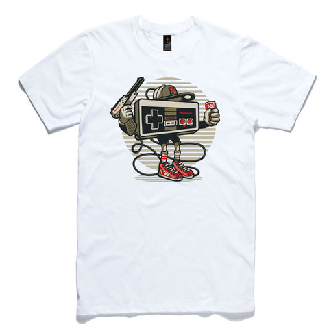 Game On White 100% Cotton T-Shirt
