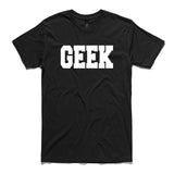 GEEK Black 100% Cotton T-Shirt