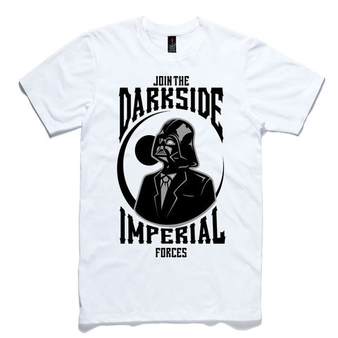 Join The Darkside White 100% Cotton T-Shirt