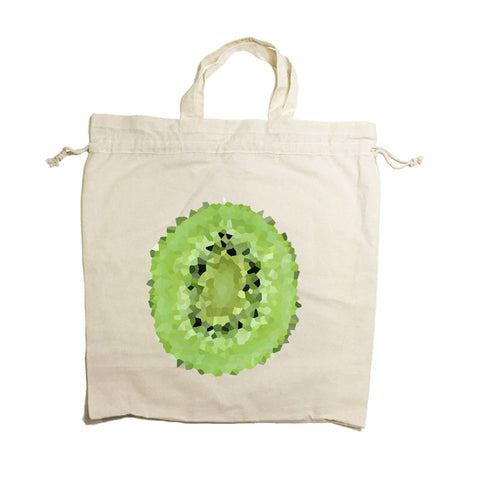 Kiwi Fruit Drawstring Tote Bag