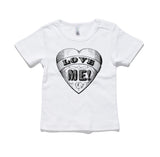 Love Me Heart 100% Cotton Baby T-Shirt