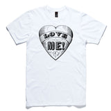 Love Me Heart White 100% Cotton T-Shirt