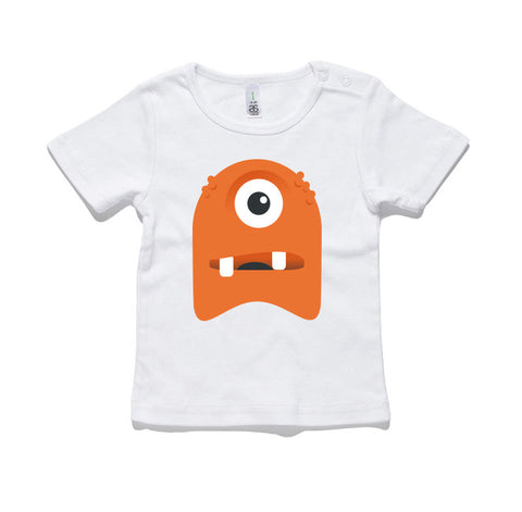 Orange Monster 100% Cotton Baby T-Shirt