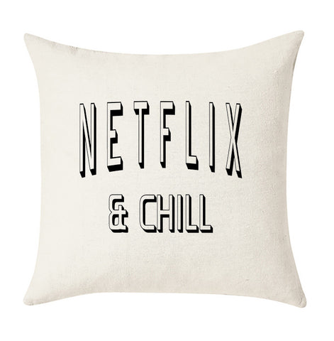 Netflix and Chill Cushion Cover