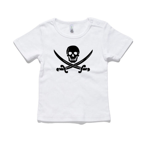 Pirate Cross Bones 100% Cotton Baby T-Shirt