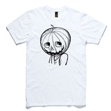 Pumpkin Head White 100% Cotton T-Shirt