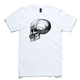Skull White 100% Cotton T-Shirt